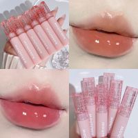 Kakashow 6สี ลิป กลอสหมี Mirror Glitter Lip Glaze ลิปติดทน กันน้ำ Red Water Mist ลิปหมี ลิปกลอส