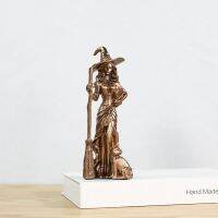 A Resin Personality Witch Statue Nordic Minimalist Handmade Crafts Home Decor Ornaments Sculpture Office Decoration Figurine Gifts