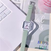 【Hot Sale】 fresh square watch female ins high-value students niche simple fashion Department high-end boudoir honey