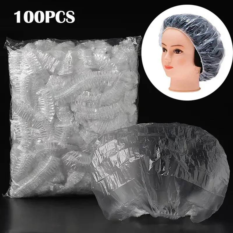 Transparent Plastic Disposable Shower Cap, Size: Free Size