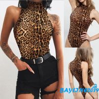 COD DSFGERTERYII ❀ℳay-Women Leopard Printed Sleeveless Sexy Babydoll G-String Lingerie Bodysuit Romper Underwear Nightwear