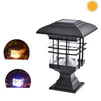 LED Solar Post Lights Outdoor Fence Post Cap Light Solar Lamp Post Cap Lights Outdoor Solar Powered LED Light Lamp for Pathway