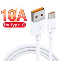 10A ชาร์จอย่างรวดเร็วชาร์จ USB Type C สายเคเบิ้ลสำหรับหัวเว่ยเกียรติ80 100วัตต์66วัตต์ USB C เคเบิ้ลสำหรับ Xiaomi 13 Poco O Neplus ซัมซุงสายข้อมูล