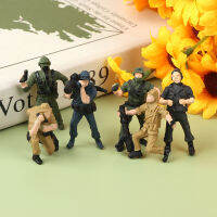 Hot sale 1Set 18mm Sand Table Model Armed Police Doll Dollhouse Policemen Figures Toy Boys Toy