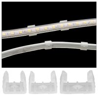 MERITS 10PCS โปร่งใสโปร่งใส หัวเข็มขัดสาย LED กันน้ำกันน้ำได้ การเชื่อมฟรี ขั้วต่อมุม อุปกรณ์เสริมเสริม พีพี ขั้วต่อบัดกรี สำหรับ LED 5730/5050/2835