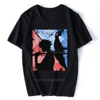 Unique MenS Vintage Grunge Samurai Champloo Tee Tops Short Sleeve Cotton T-Shirt Designer Mugen Manga Anime Jin Tshirt Harajuku 【Size S-4XL-5XL-6XL】