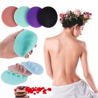 【YF】 Silicone Body Scrubber Shower Exfoliating Scrub Head Washing Brush Sponge Bubble Bath Massager Skin Cleaner Bathroom Accessories