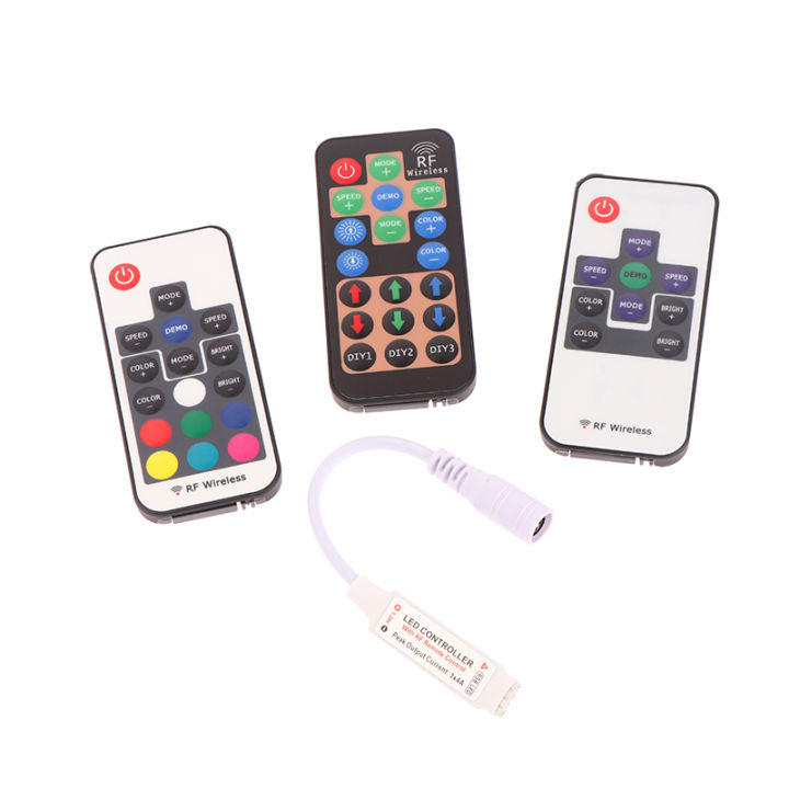 bali-นวัตกรรมและการปฏิบัติสำหรับ5050-3528แถบสี-rgb-17คีย์-mini-rf-ไร้สายใช้งานง่ายควบคุมแถบแสงที่มีสีสัน-led