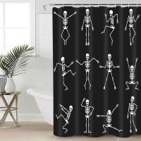 hot【DT】✽✸۩  Shower Curtain Dancing Cartoon Fun Joints Curtains Sets