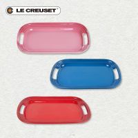 LE CREUSET Cool สีสี่เหลี่ยมผืนผ้าถาดสลัดผลไม้ชามบนโต๊ะอาหารจานเซรามิคจานสแควร์บนโต๊ะอาหาร31Cm