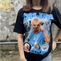 BIL (เสื้อเฮีย) เสื้อ Haaland Mancity สกรีน DTG คมชัด  cotton 100% จัดส่งออกภายใน 2-3 วัน