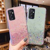 เคสฝาหลังปลอกสำหรับ Samsung ใส A24 A34 A25กันกระแทกแบบใส Galaxy ของ A14 4G 5G A 34Samusung A54 5G กากเพชรส่องแสงเป็นประกายวิบวับซิลิโคนฟอยล์แบบเคสนิ่มใส่โทรศัพท์