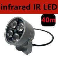 ขายแฟลชไฟสูงกันน้ำ40เมตรตัวช่วยเติมไฟ LED IR 4เห็นได้ตอนกลางคืนอาร์เรย์วสำหรับกล้องวงจรปิดกล้องวงจรปิด