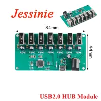 USB HUB USB2.0 Splitter 1 to 7 Port Concentrator Seven Port Expansion Module Board with Power Supply USB 2.0 Controller