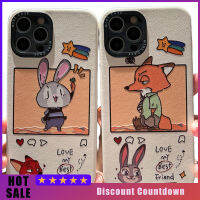 เคสนิ่มลายตัวการ์ตูน Zootopia เข้ากันได้กับ Iphone 14/13/12/11ซีรีส์ฝาครอบโทรศัพท์มือถือ