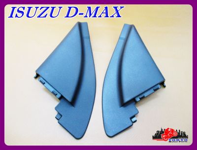 ISUZU D-MAX (RH&amp;LH) RIGHT &amp; LEFT SIDE VIEW MIRROR CORNER TRIANGLE FENDER "BLACK" SET PAIR // พลาสติกปิดหูช้าง ซ้าย-ขวา ดีแม็ก "สีดำ" สินค้าคุณภาพดี