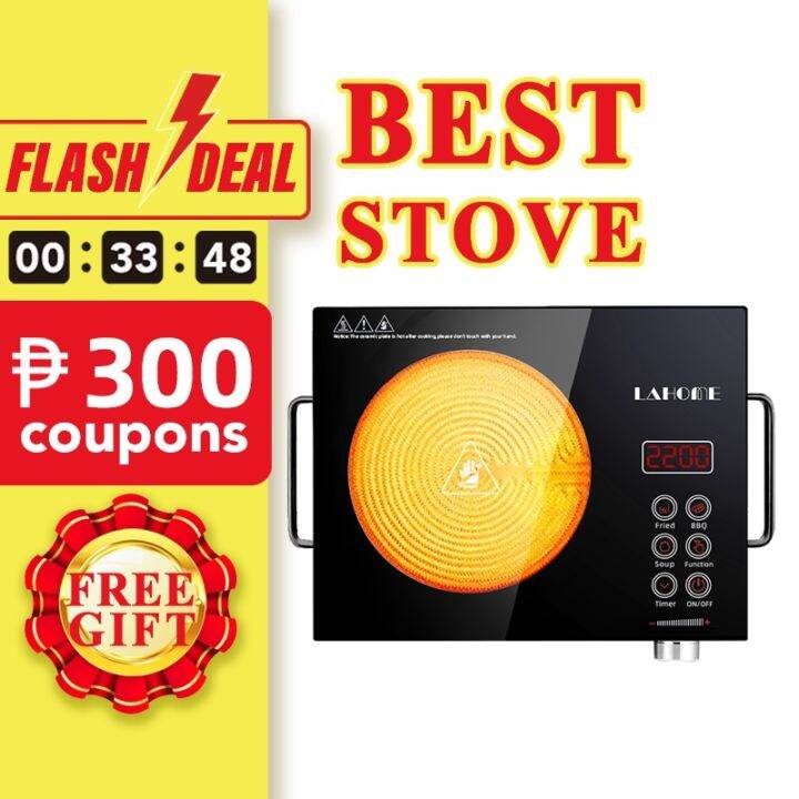 LAHOME Electric Ceramic Stove Infrared Induction Heater Burner Cooktop Countertop Save Bill