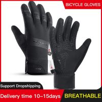 hotx【DT】 Men Gloves Cold Male Outdoor Warm Motorcycle Cycle Thermal Fleece Ski