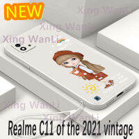 Realme C11 2021การออกแบบใหม่เคสโทรศัพท์มือถือสาวน่ารักเคสป้องกันนุ่มซิลิโคนแฟชั่นกรอบ