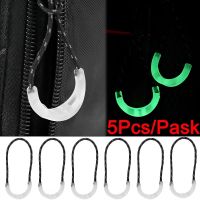 5/1Pcs Self Luminous Zipper Pulls Cord Extender PVC Slider Head DIY Repair Kit Bags Clothes Zipper Rope Sewing Supplies Door Hardware Locks Fabric Mat