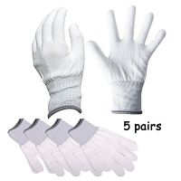 EHDIS 5 Pairs Anti-static Nylon Work Gloves For Wrapping Car Film Carbon Fiber Window Tint Hand Protector Vinyl Applicator Tools