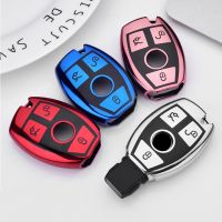 fvdbsdv Soft TPU Car Remote Key Case Cover Fob For Mercedes Bnez CLA GLC GLA GLK W203 W210 W211 W204 W176 A B C R Class AMG Accessories