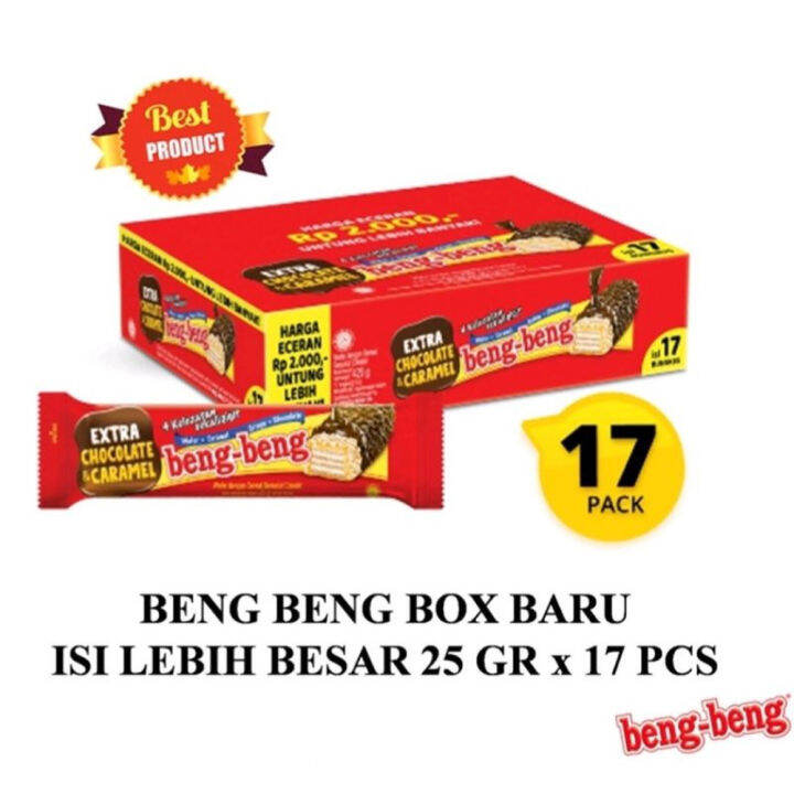 1 Pack Wafer Beng-Beng Coklat Crispy Wafer Caramel Chocolate Bengbeng 1 ...