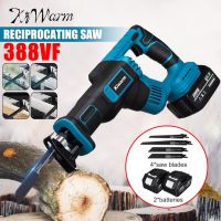 Portable Cordless Reciprocating Saw 388VF Electric Saw Replacement Metal Wood Cutting Machine Tool With 2 Battery