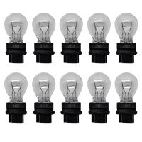 10Pcs 3157 Clear White Tail Light Turn Signal ke Light Bulb Lamp 12V 3000K 54LM Halogen Car Boat Reverse Light