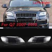 Left+Right for -Audi Q7 2007 08 09 10 11 12 13 14 2015 Car Headlight Lens Cover Head Light Shade Front Auto Light Shell