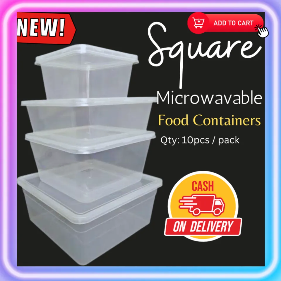 SQUARE MICROWAVABLE - Tifa's Microwavable Food Container