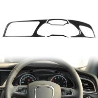 4Pcs/Set Car Inner Dashboard Instrument Panel Trim Cover For Audi A4 2009-2010 For A4L 2009-2012 RHD Only