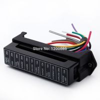 【COOL】 kgcwmw กล่องฟิวส์ DC 12V 24V 32V,กล่องฟิวส์อัตโนมัติ ATC ATO 2อินพุตสาย12-ouput