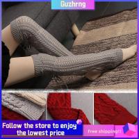 GUZHRNG Cute Winter Warm Leggings Leg Warmers Knit Crochet Boot Socks High Knee