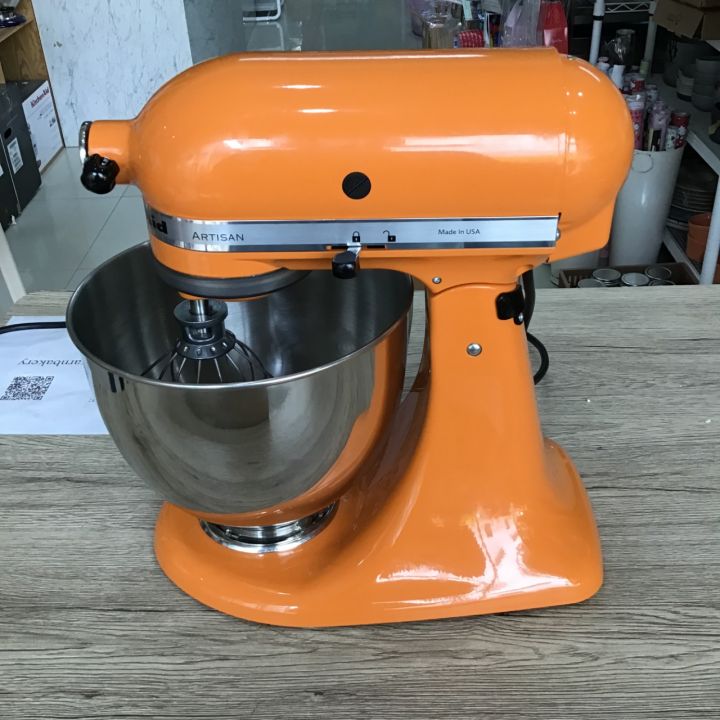 artisan-เครื่องผสมอาหาร-kitchenaid-สีส้ม-220v-เครื่องศูนย์ไทย