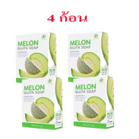 สบู่เมล่อนแอคน่า 70 กรัม. MELON ACNA SOAP 70 g. ( 4 ก้อน)