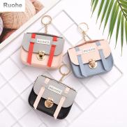 RUOHE Kawaii Portable Card Holder Key Pouch Key Ring Pendant for Children