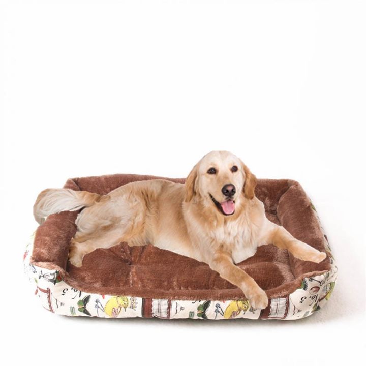 sell-well-pets-mart-mall-plush-dog-bed-สำหรับสุนัขขนาดกลางขนาดเล็กพร้อมที่นอนที่ถอดออกได้-soft-pet-house-เต็นท์-washable-cat-nest-litter-puppy-kennel