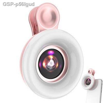 มีไฟประดับสำหรับโทรศัพท์ P56lgud รูปใหม่15X วงแหวนเซลฟี่เลนส์ไมโครสำหรับคลิป iPhone