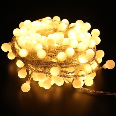 LED Bulb String Lights USB Wire Garland Light Christmas Wedding Birthday Party Decoration Outdoor Fairy Lights 1.5/3/6M