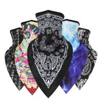 Multifunctional Printing Half Face Mask Balaclavas Triangle Scarf Buffs Motorcycle Cycling Ski Bandanas Neck Warmer Face Shield