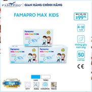 Combo 3 hộp Khẩu trang y tế 3 lớp trẻ em Famapro Max Kid 50 cái Hộp