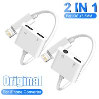 Audio Adapter For iPhone 14 Pro Max Aux Jack Headphone Lighting 3.5 mm To Headphone Jack Charger Splitter Converter Accessories Cables