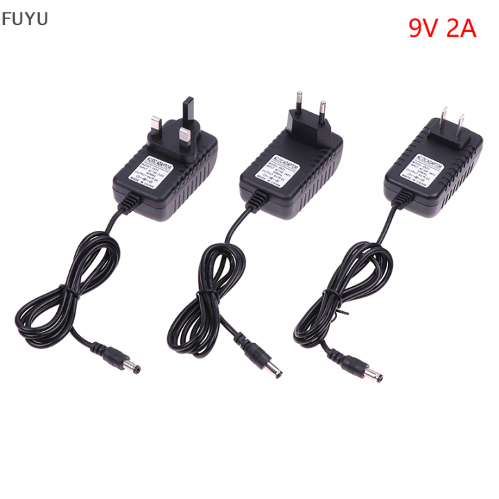 fuyu-ac-dc-9v-2a-switching-power-supply-adapter-ย้อนกลับขั้วลบนอก-eu-us-uk-plug-5-5mm-x-2-1mm-2-5mm