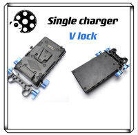 Single V lock charger dummy battery for 15mm rod with USB TYPE C ที่ชาร์จแบบ V lock เดี่ยวสำหรับแกน 15 มม. พร้อม USB TYPE C