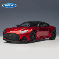 Welly 1:24 Aston Martin DBS Superleggera Alloy กีฬารถรุ่น Diecast Metal Racing รถจำลองเด็กของเล่นของขวัญ