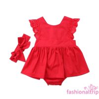 COD DSFERTEREERRE OFP-Newborn Baby Girl Lace Floral Romper Jumpsuit Bodysuit Tutu Dress Clothes