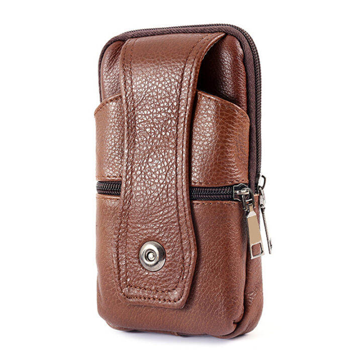 men-waist-bag-pu-leather-vintage-waist-packs-men-travel-fanny-pack-belt-loops-hip-bum-bag-multifunction-mobile-phone-pouch