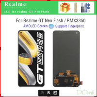 6.43 "หน้าจอเดิมสำหรับ Realme GT Neo Flash Rmx3350สัมผัสหน้าจอ LCD อุปกรณ์เสริมจอแสดงผลแบบแทนที่