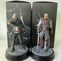 Witcher-Ed 3ล่าสัตว์ป่า Geralt Wolf Tokoh Aksi Mainan Hadiah Boneka 24ซม.